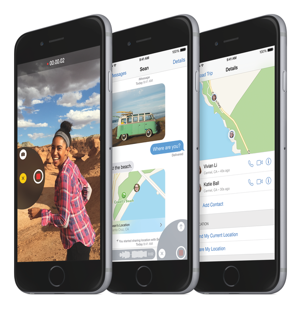 iPhone6 34FR SpGry 3-Up iOS8-PRINT